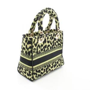 Dior Medium Lady Handbag D-Lite Black Green